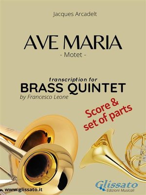 cover image of Ave Maria--Brass Quintet score & parts